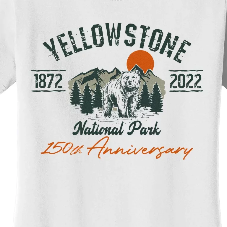 Yellowstone National Park 150th Anniversary Memorabilia Long Sleeve Women's T-Shirt