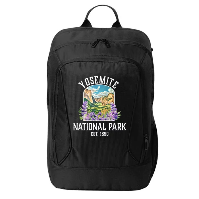 Yosemite National Park Lupine Vintage Gift City Backpack