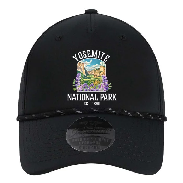 Yosemite National Park Lupine Vintage Gift Performance The Dyno Cap