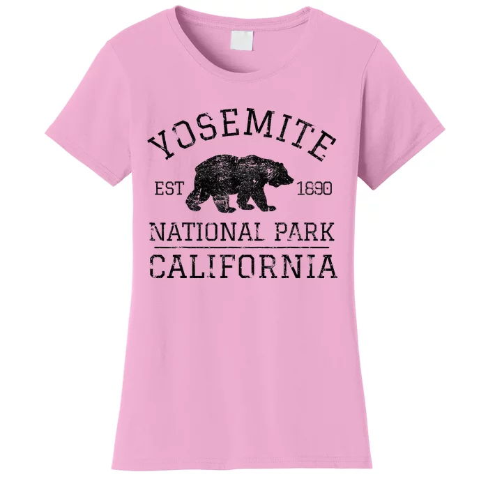 Yosemite National Park California Bear Nature Hiking Women's T-Shirt