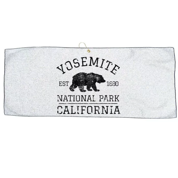 Yosemite National Park California Bear Nature Hiking Large Microfiber Waffle Golf Towel