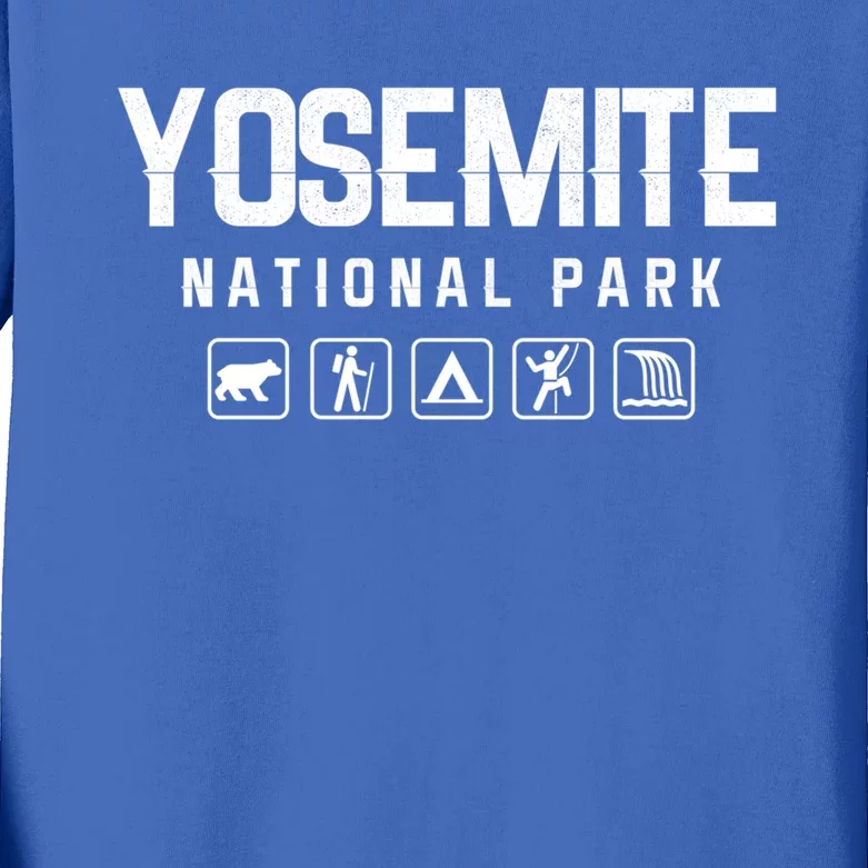 Yosemite National Park Cute Gift Kids Long Sleeve Shirt