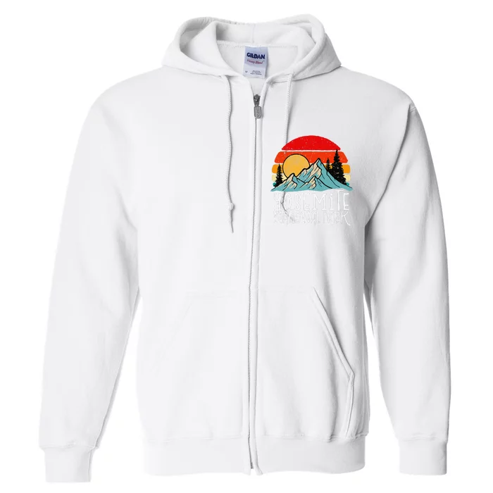 Yosemite National Park California National Park Full Zip Hoodie