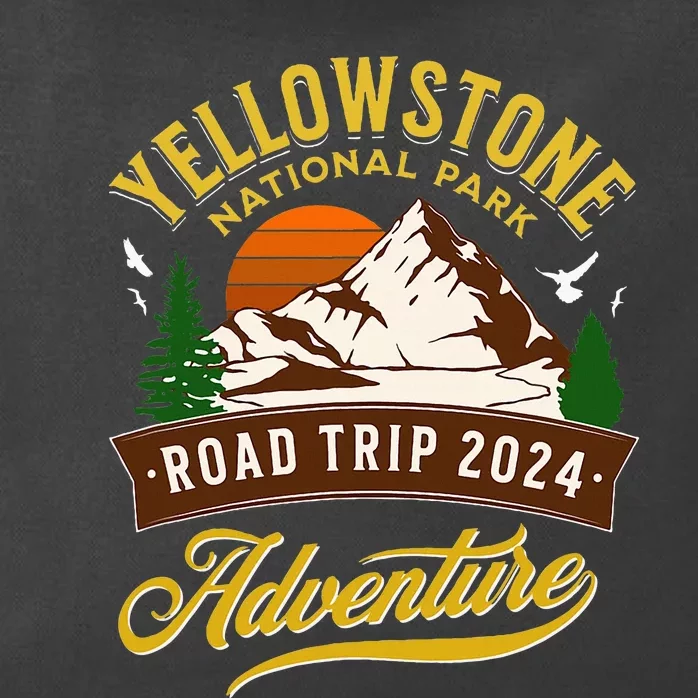 Yellowstone National Park Road Trip 2024 Zip Tote Bag