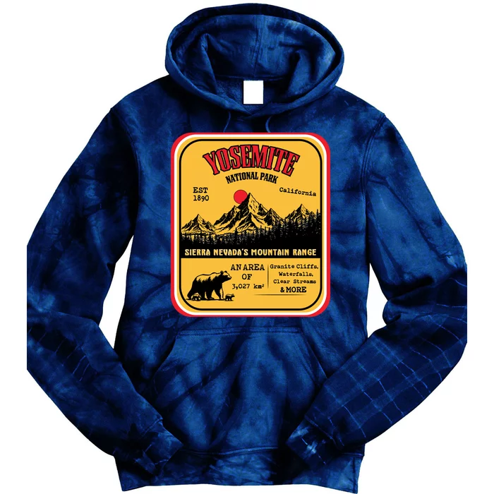 Yosemite National Park California Tie Dye Hoodie