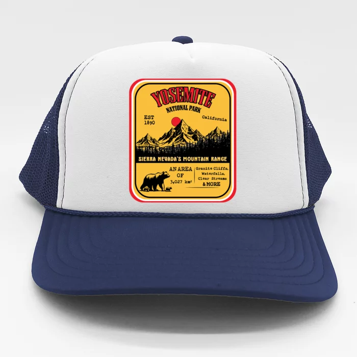 Yosemite National Park California Trucker Hat