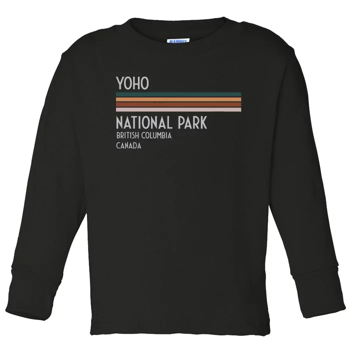 Yoho National Park Canada Toddler Long Sleeve Shirt