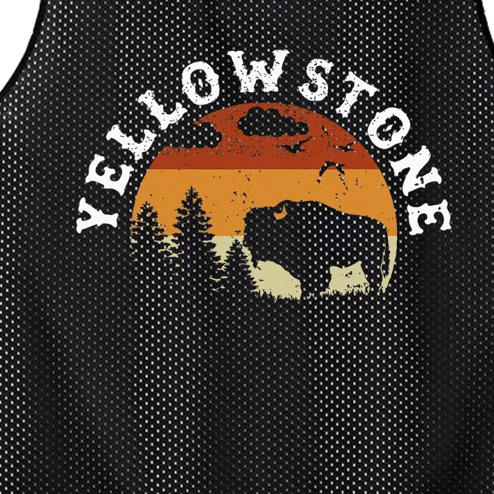 Yellowstone National Park Hiking And Outdoor Enthusiasts Mesh Reversible Basketball Jersey Tank