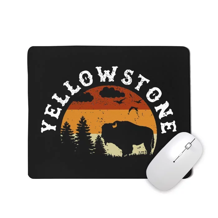 Yellowstone National Park Hiking And Outdoor Enthusiasts Mousepad