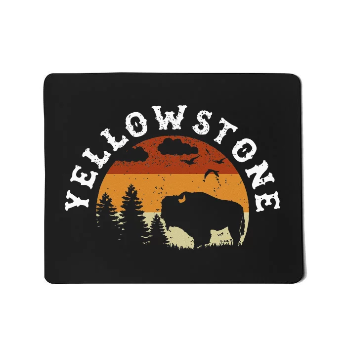 Yellowstone National Park Hiking And Outdoor Enthusiasts Mousepad