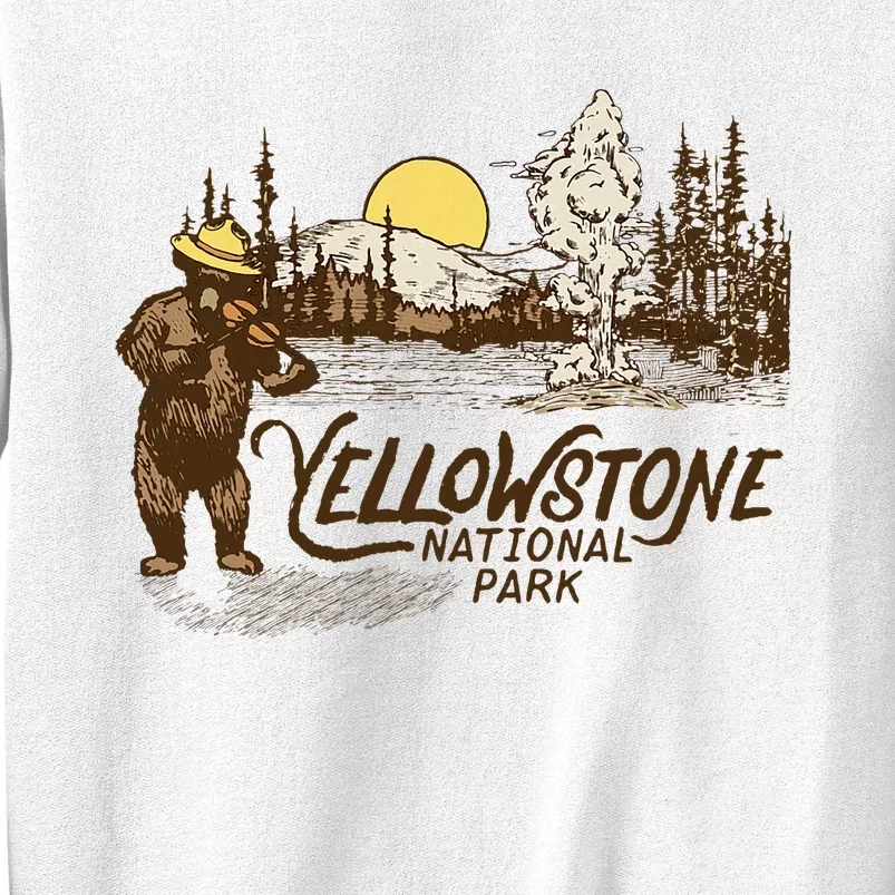 Yellowstone National Park Bear & Fiddle Old Faithful Sweatshirt