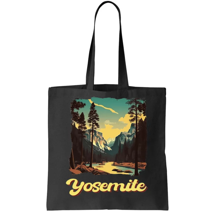 Yosemite National Park Adventure Hiking Nature Design Tote Bag