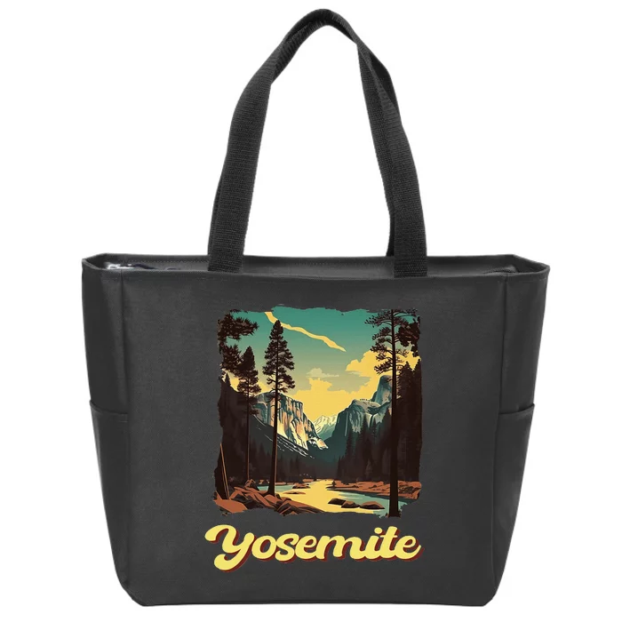 Yosemite National Park Adventure Hiking Nature Design Zip Tote Bag