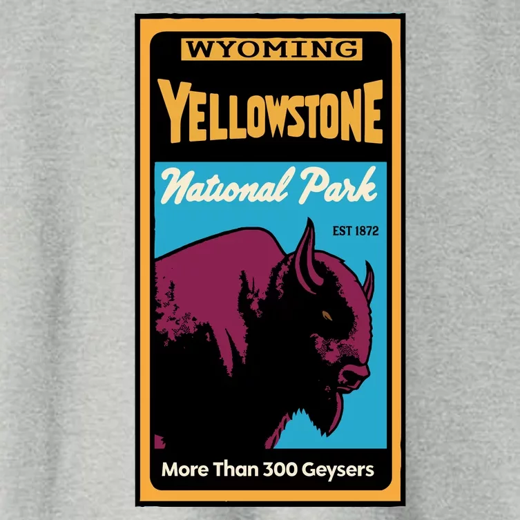 Yellowstone National Park Bison Women's Crop Top Tee