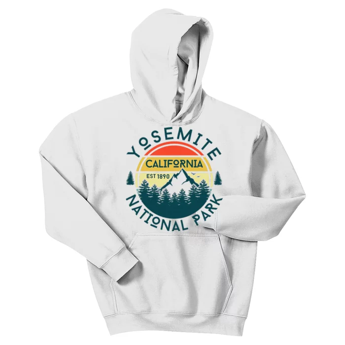 Yosemite National Park California Hiking Nature Outdoors Kids Hoodie