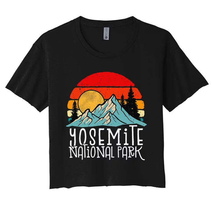 Yosemite National Park Tshirt, California National Park Women's Crop Top Tee