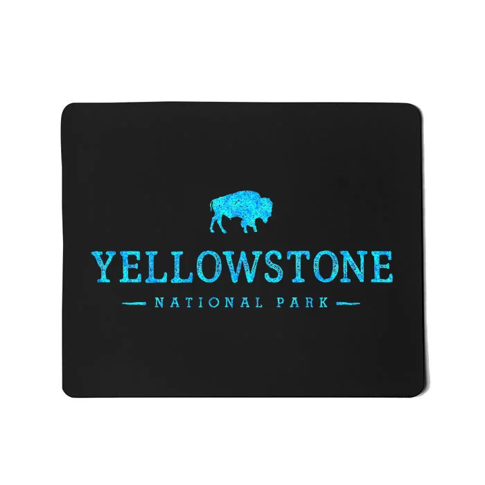 Yellowstone National Park Colorful Buffalo Mousepad