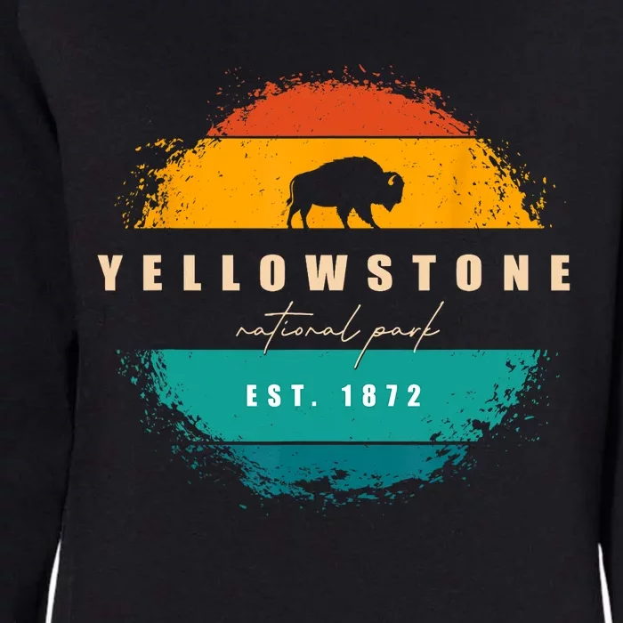 Yellowstone National Park Womens California Wash Sweatshirt