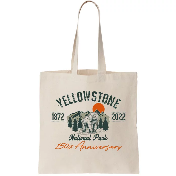 Yellowstone National Park 150th Anniversary Memorabilia Tote Bag