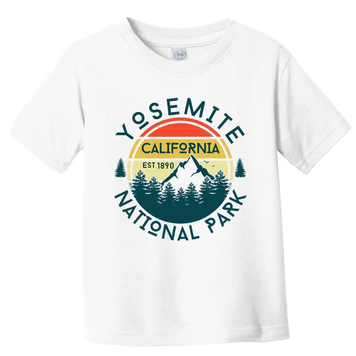 Yosemite National Park California Hiking Nature Outdoors Toddler T-Shirt