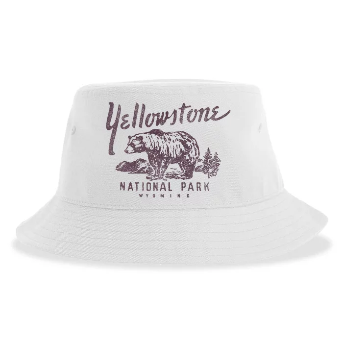 Yellowstone National Park Bear Sustainable Bucket Hat