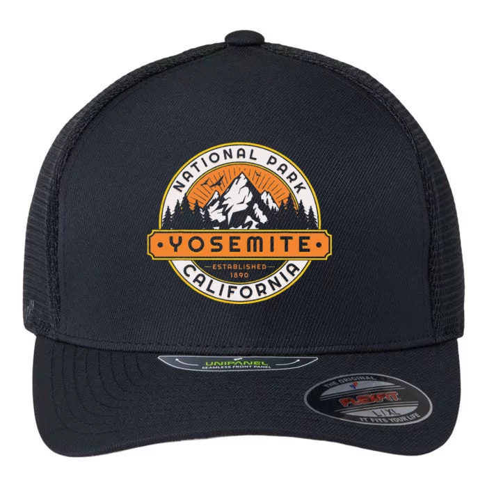 Yosemite National Park California Nature Hiking Outdoors Flexfit Unipanel Trucker Cap