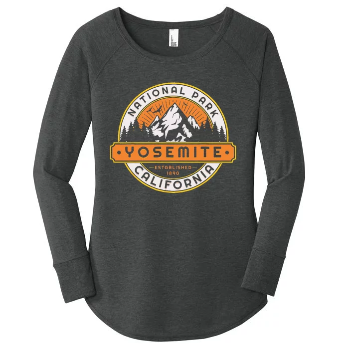 Yosemite National Park California Nature Hiking Outdoors Women's Perfect Tri Tunic Long Sleeve Shirt