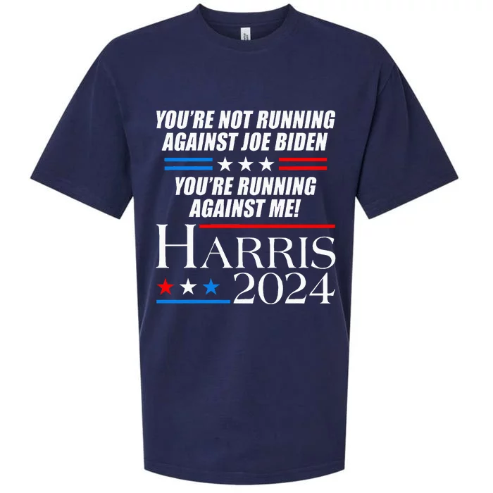 YouRe Not Running Against Joe Biden Kamala Harris Debate Sueded Cloud Jersey T-Shirt