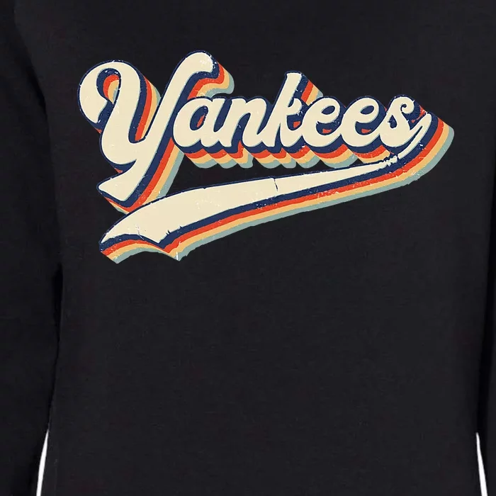 Yankee Name Retro Gift Sports Lover Womens California Wash Sweatshirt