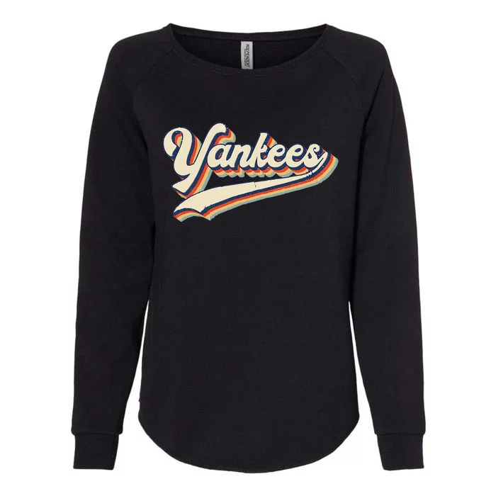 Yankee Name Retro Gift Sports Lover Womens California Wash Sweatshirt