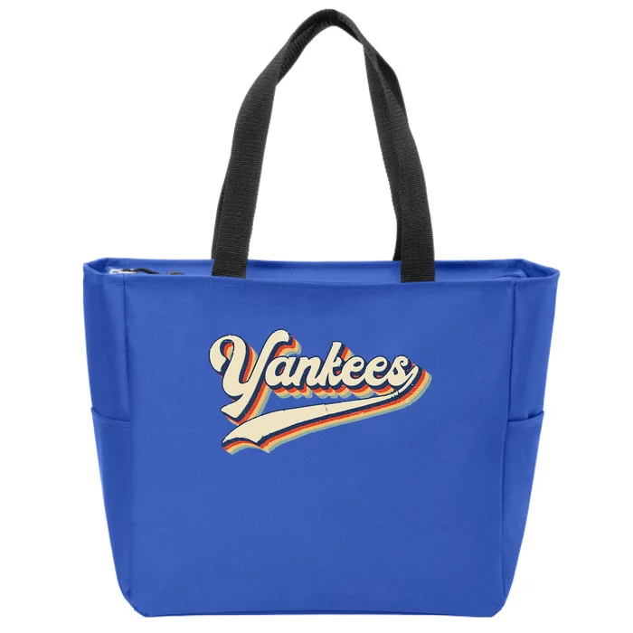 Yankee Name Retro Gift Sports Lover Zip Tote Bag