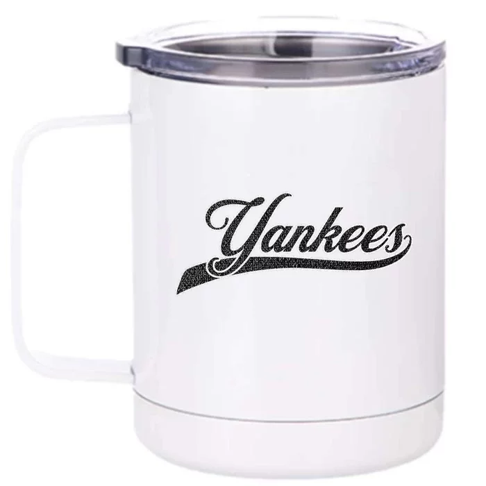 Yankee Nickname Retro Vintage Front & Back 12oz Stainless Steel Tumbler Cup