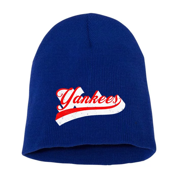 Y.A.N.K.E.E.S. Name Retro Short Acrylic Beanie