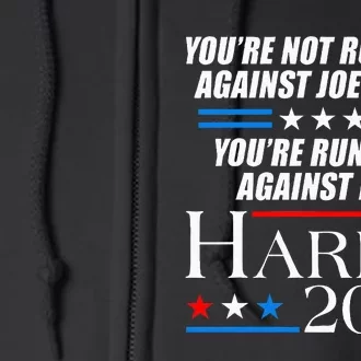 YouRe Not Running Against Joe Biden Kamala Harris Debate Full Zip Hoodie