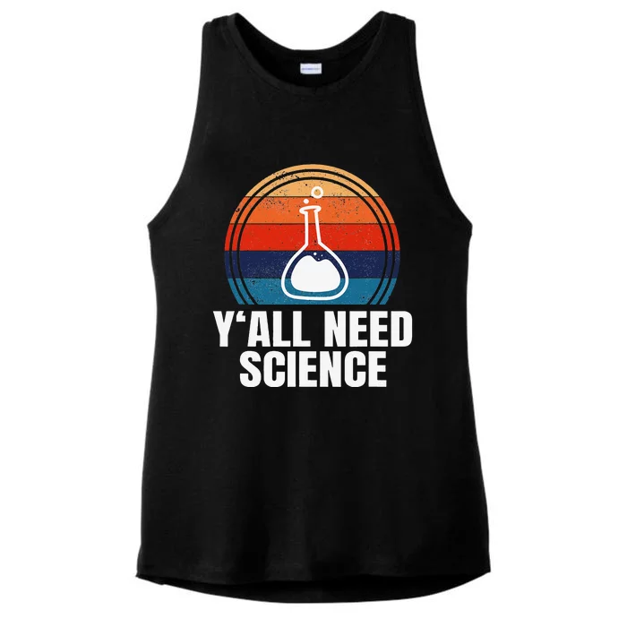 Y'All Need Science Funny Chemistry Physics Student Ladies Tri-Blend Wicking Tank