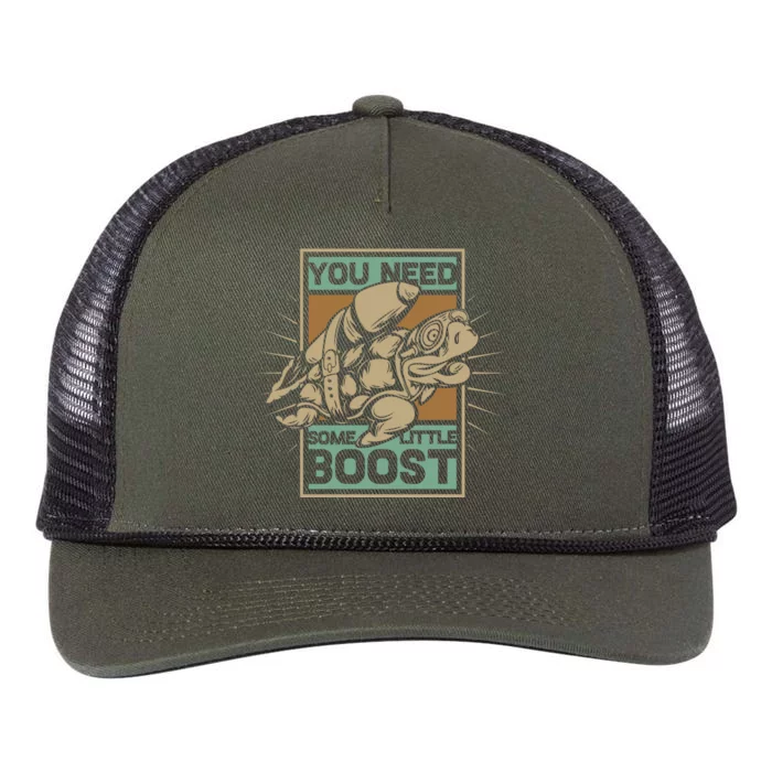 You Need Some Little Boost Retro Rope Trucker Hat Cap