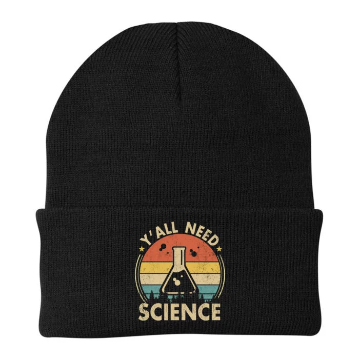 Yall Need Science Chemistry Biology Physics Teacher Student Science Puns & Facts Knit Cap Winter Beanie