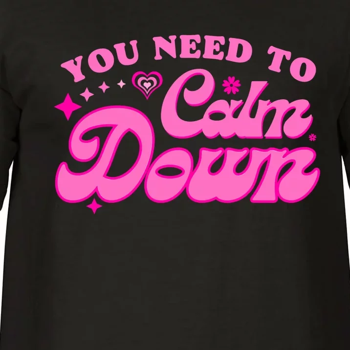 You Need To Calm Down Groovy Retro Cute Funny Comfort Colors T-Shirt