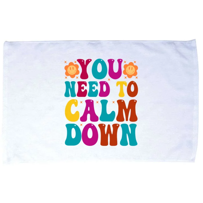 You Need To Clam Down Retro Colorful Microfiber Hand Towel