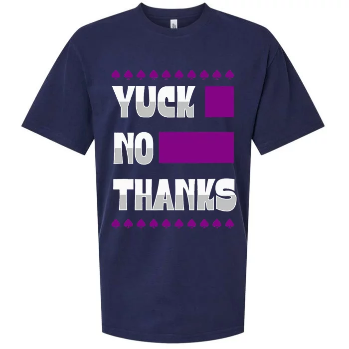 Yuck No Thanks Ace Symbol Funny Asexual Pride Sueded Cloud Jersey T-Shirt