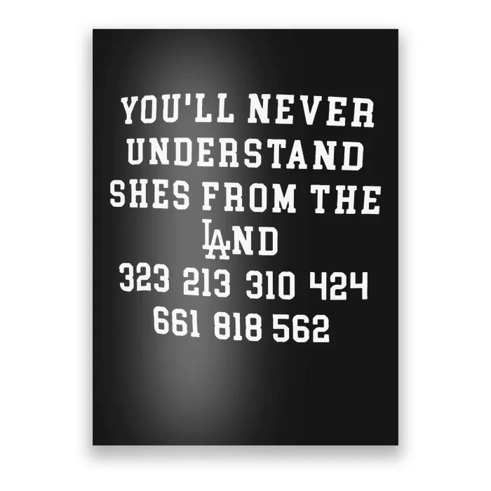 You’ll Never Understand Shes From The Land Poster