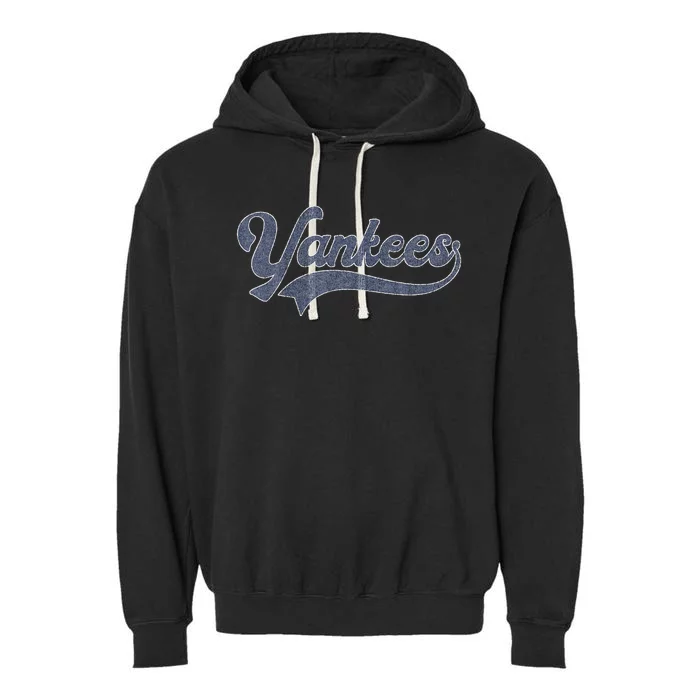 Yankee Name Vintage Retro Garment-Dyed Fleece Hoodie