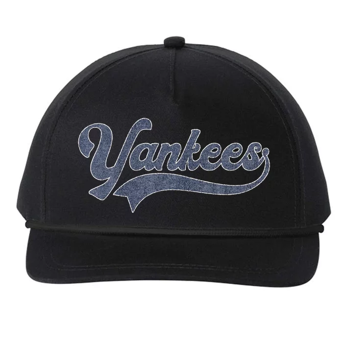 Yankee Name Vintage Retro Snapback Five-Panel Rope Hat