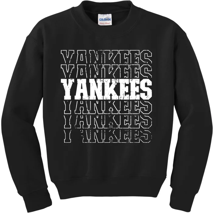 Yankee Name Vintage Retro Sports Lover Kids Sweatshirt