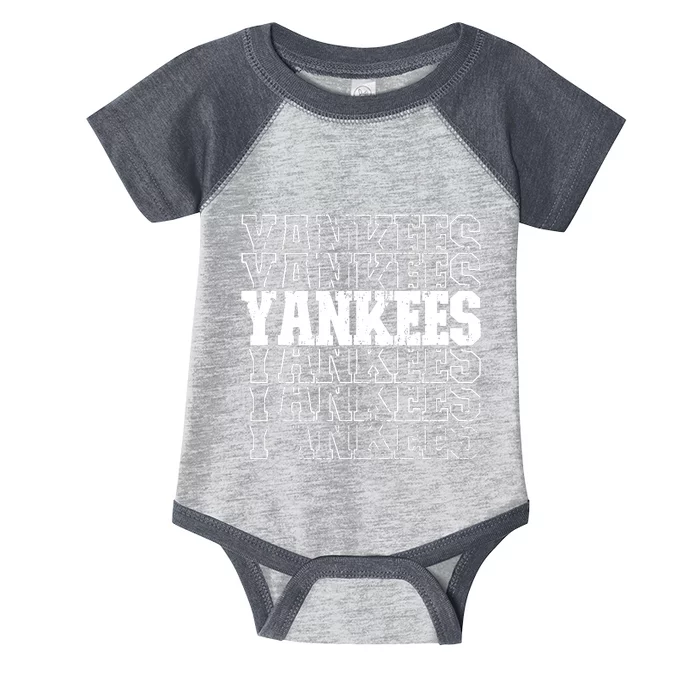 Yankee Name Vintage Retro Sports Lover Infant Baby Jersey Bodysuit