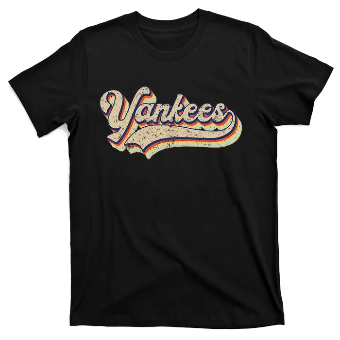 Y.A.N.K.E.E.S Name Vintage Retro Baseball Lovers T-Shirt