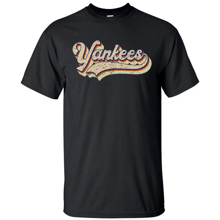 Y.A.N.K.E.E.S Name Vintage Retro Baseball Lovers Tall T-Shirt