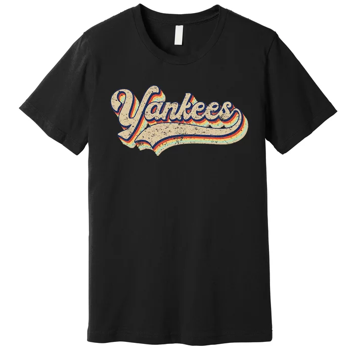 Y.A.N.K.E.E.S Name Vintage Retro Baseball Lovers Premium T-Shirt