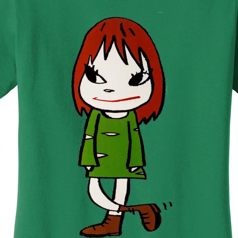 Yoshitomo Nara Walking Girl Painting Women's T-Shirt