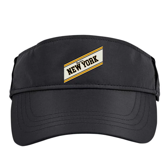 Yonkers New York Varsity Logo Adult Drive Performance Visor